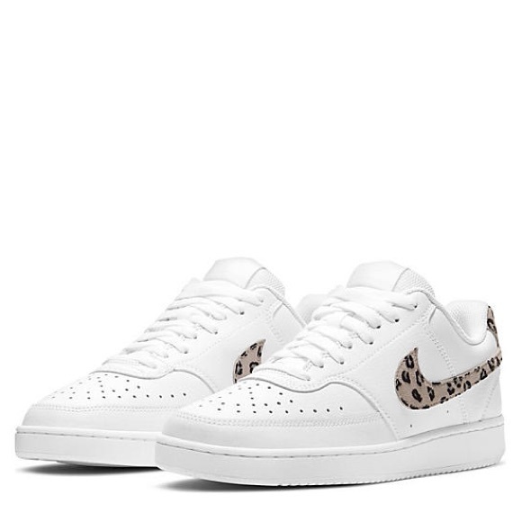 Nike Shoes - Nike Court Vision Low Sneakers White/Leopard